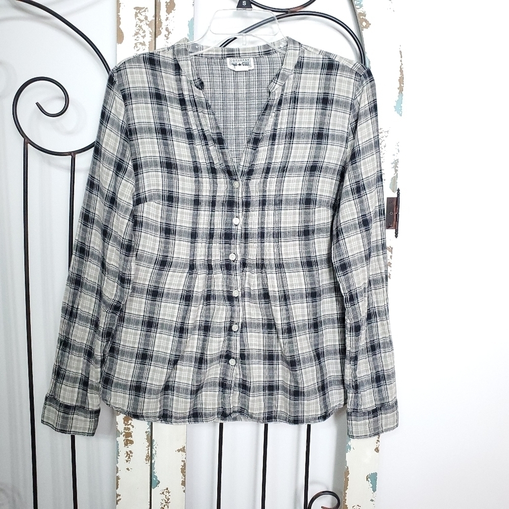 Converse Button Down Shirt Medium - image 5